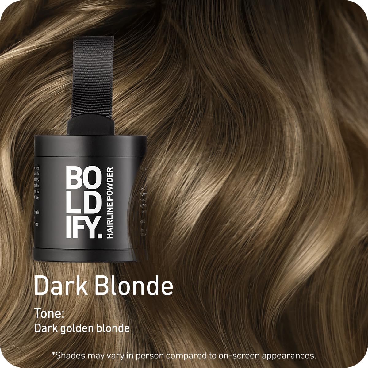 BOLDIFY Hairline Powder (LARGE, 10g) - Root Touch Up Hair Color for Gray Coverage - Bald Spot