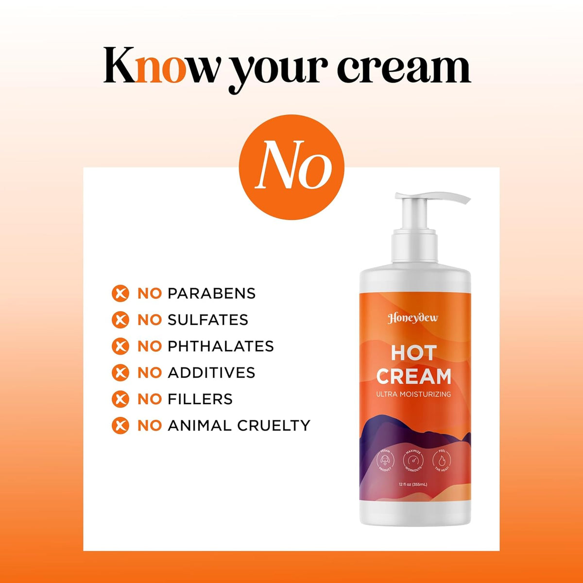 Hot Cream Sweat Enhancer - Premium Body Sculpting Sweat Cream with Invigorating Botanical Extracts