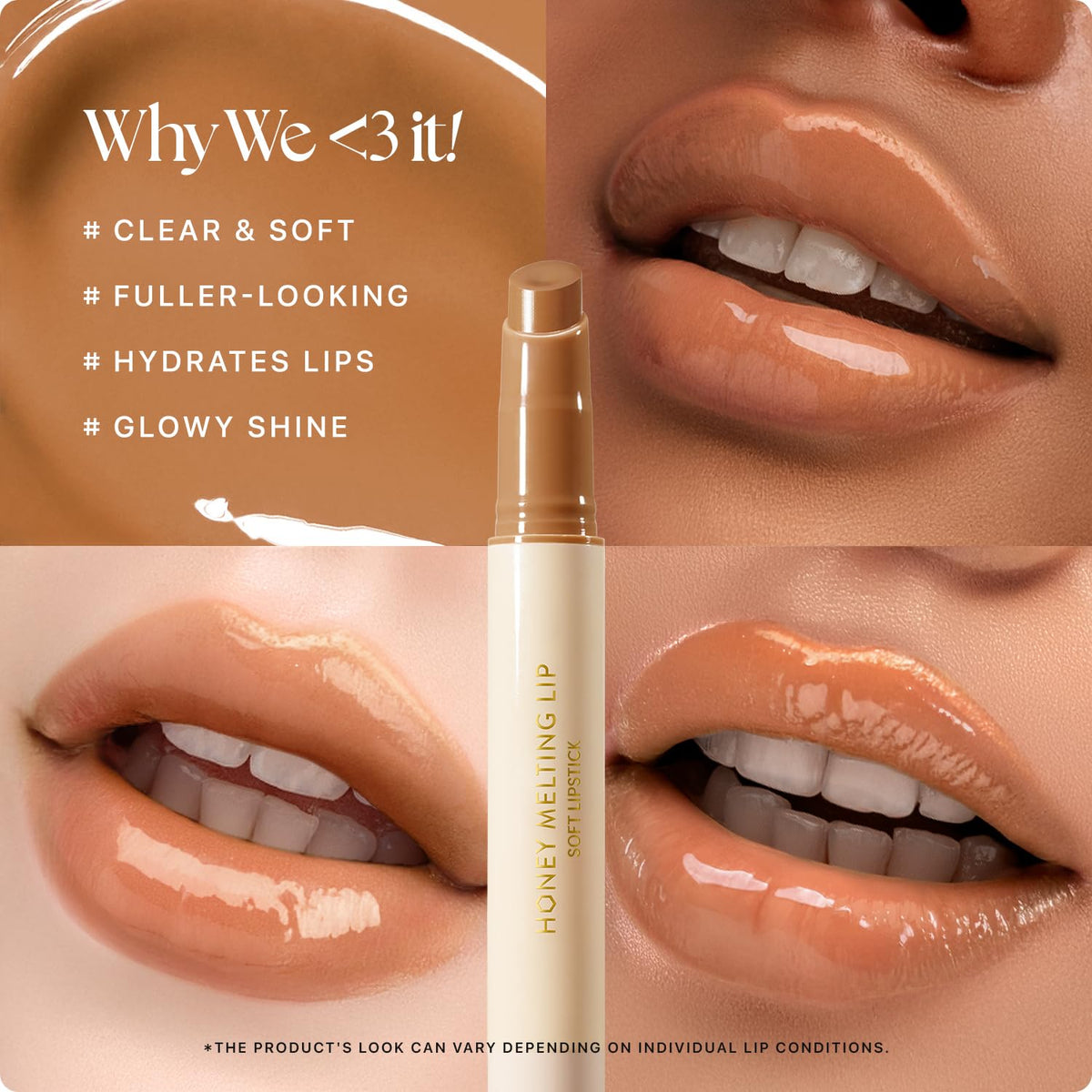 Nature Republic HONEY MELTING LIP (00 CHAI MILK TEA) SOFT LIP STICK Hydrating Gloss, Moisturizing