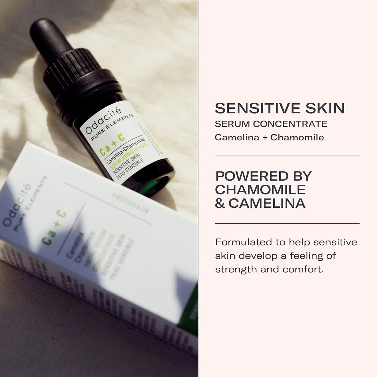 Odacité Anti Aging Serum Concentrate with Camelina + Chamomile, For Sensitive Skin Glow
