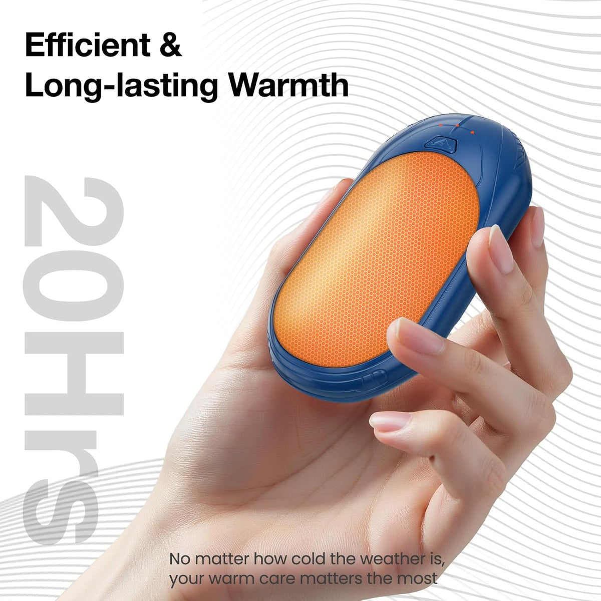 AI Hand Warmers Rechargeable 2 Pack, AI Smart Chips Electric Hand Warmers, 20Hrs Long Safe Heat