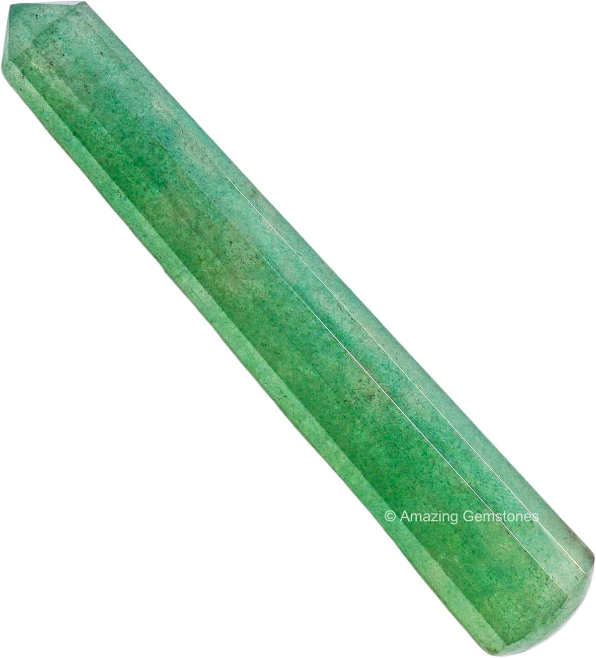Amazing Gemstone Green Strawberry Quartz Crystal Wand Massage Stick - Pelvic Wand Gua Sha for