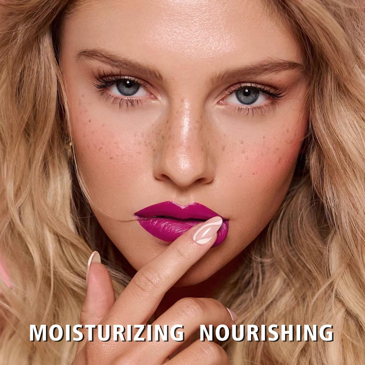 MAKI YIKA Moisture Purple Lipstick for Women Hydrate Lip Gloss for Dry Cracked Lips Weightless