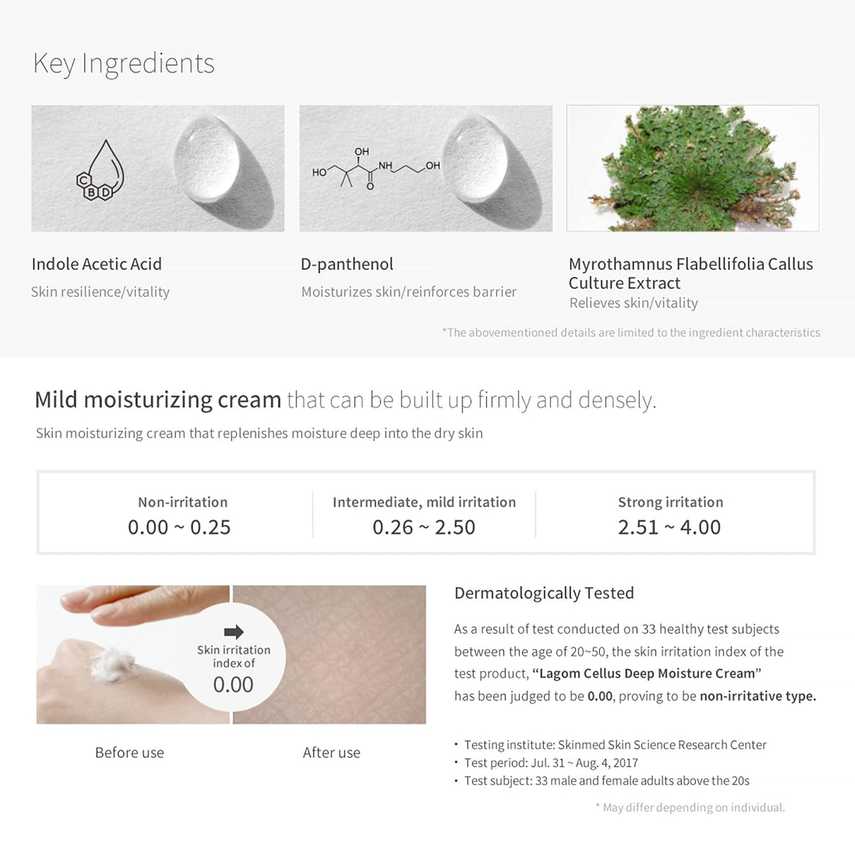 LAGOM Cellus Deep Moisture Cream Natural Moisturizer with Ceramide and D-Panthenol (B5) Smooth