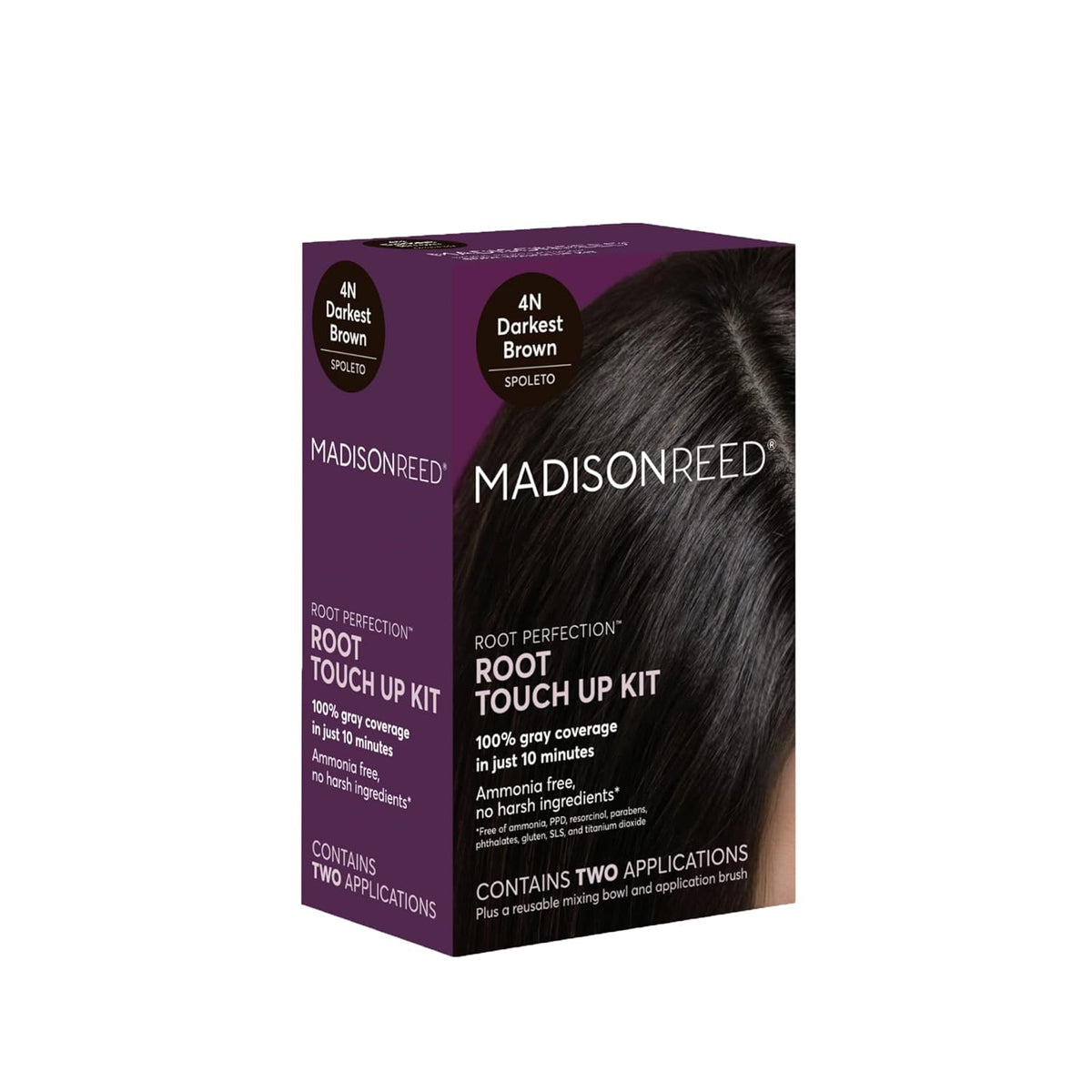 Madison Reed Root Perfection Permanent Root Touch Up, Darkest Brown 4N Spoleto, 10 Minutes for 100%