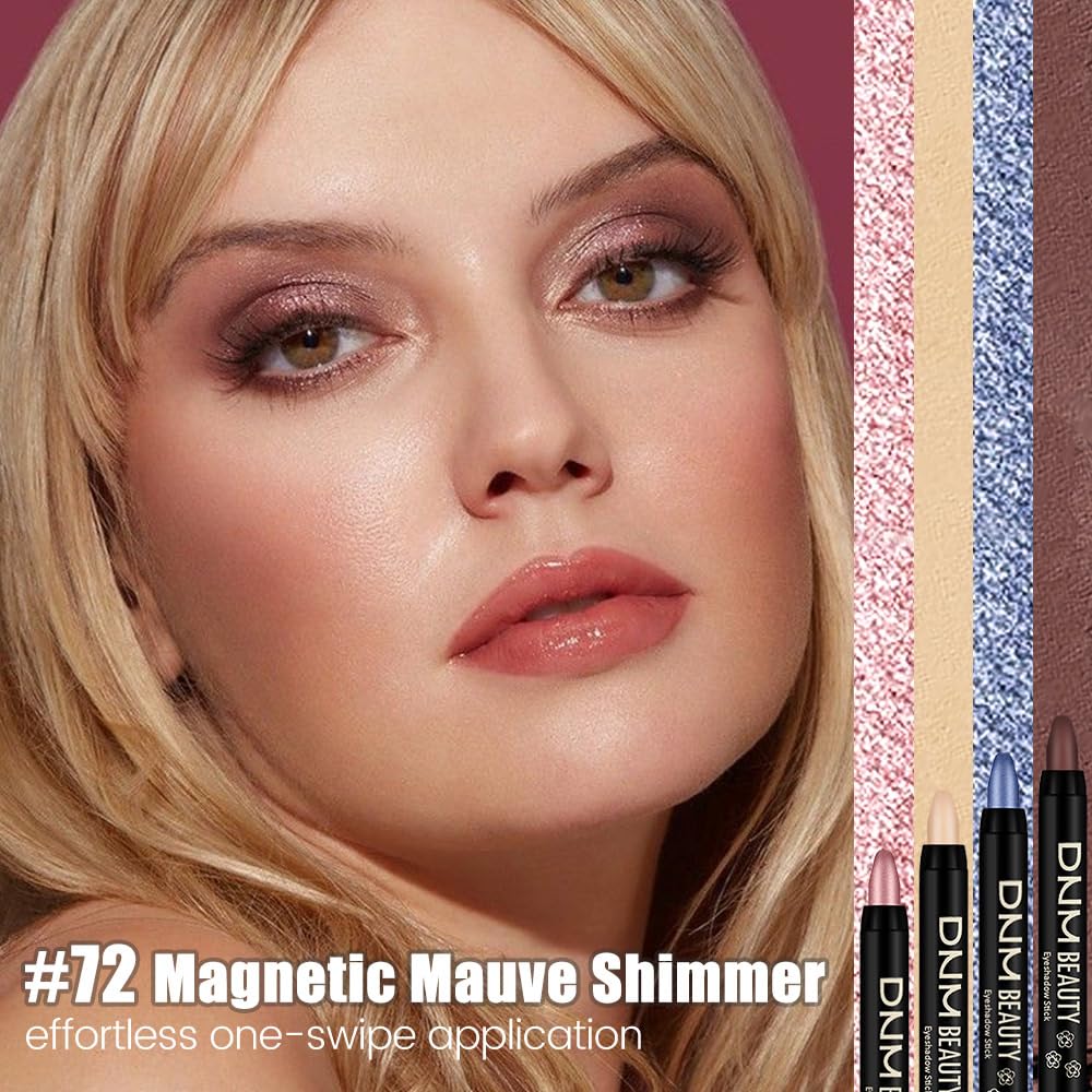 Kaely Cream Eye Shadow Sticks, Magnetic Mauve Shimmer Eyeliner Pencil Eyeshadow Palette Makeup, Eye