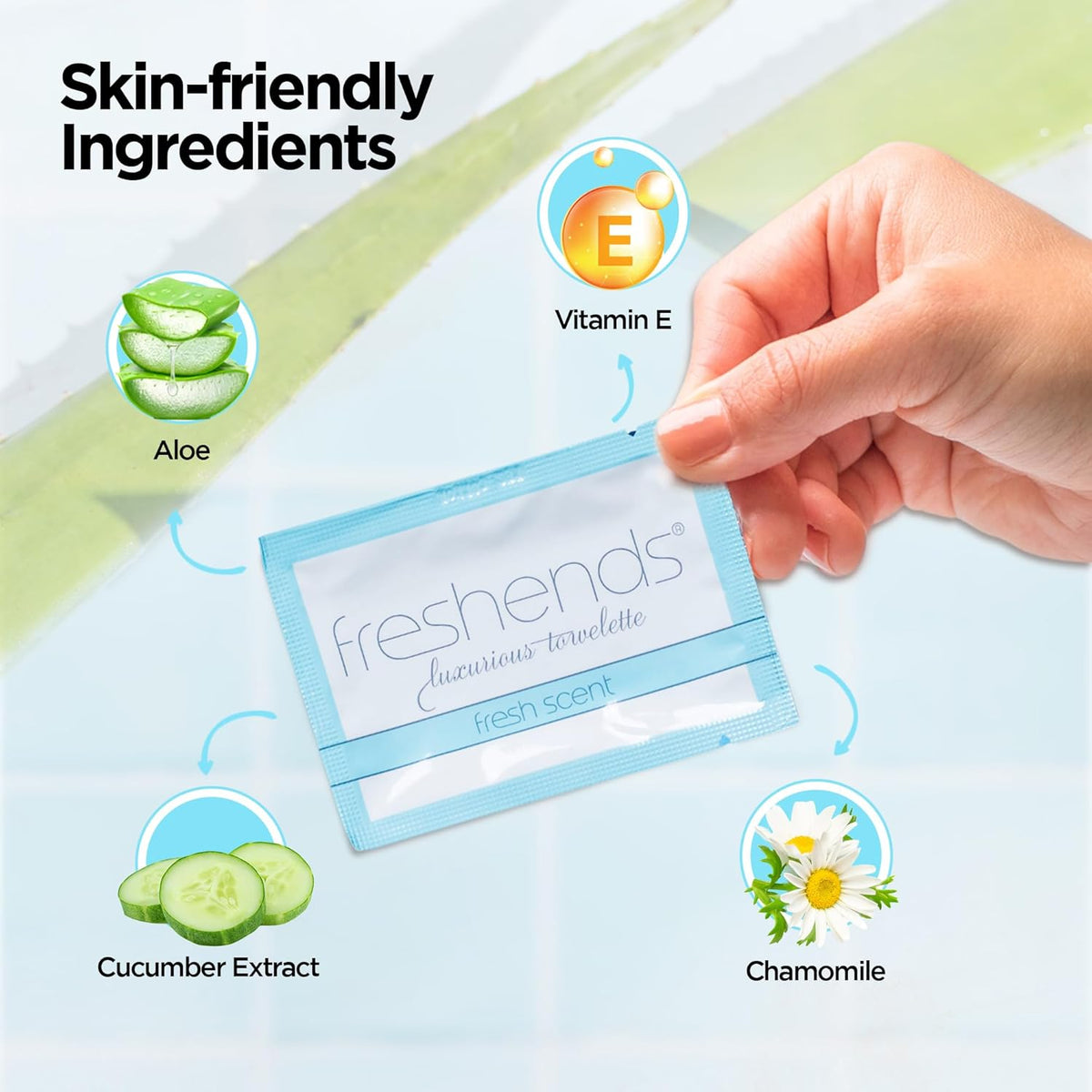 Freshends Flushable Individually Wrapped Wipes – Guest Bathroom Essentials for Weddings