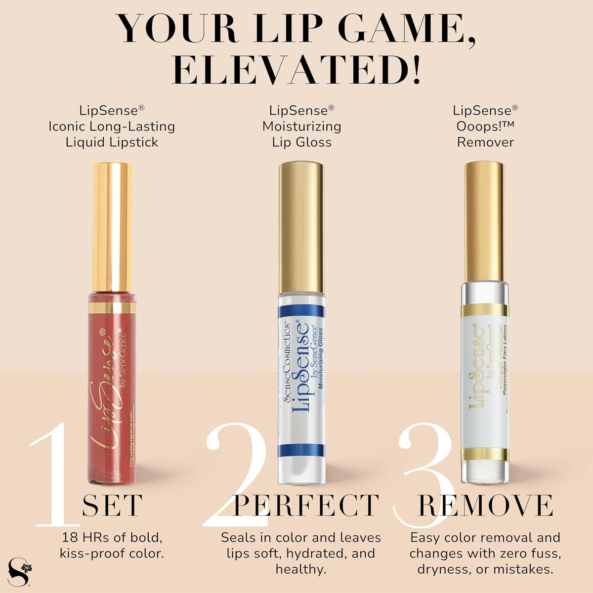 SeneGence LipSense Moisturizing Gloss – Hydrating, Long-Lasting Gloss with Shea Butter & Vitamin E