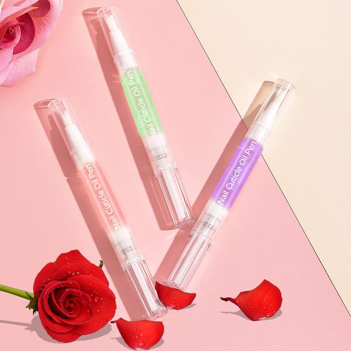 Nail Cuticle Oil Pen 18 Scents Gel Nail Oil Pen Nourishment Polish With Vitamins Moisturized