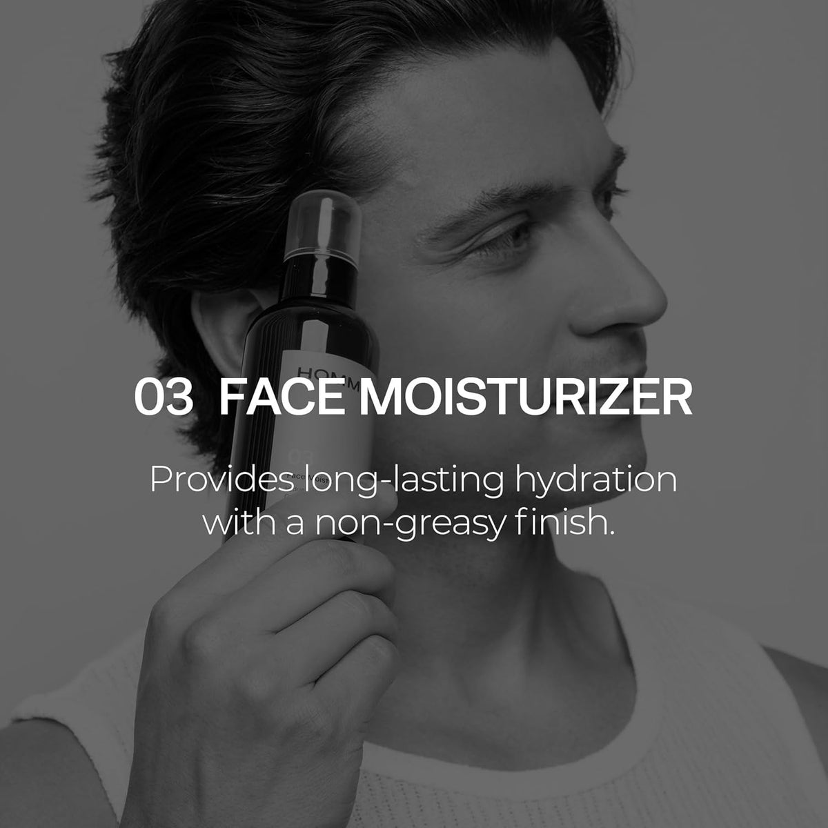 HommeFace Men’s Daily Trio 3-Step Daily Routine Set with Face Wash, Herbal Spray Toner &