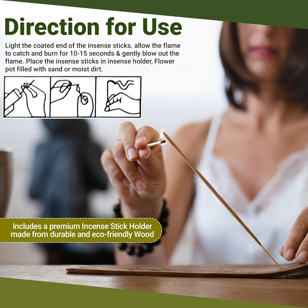 Aromatic Incense Sticks Gift Set – 120 Natural & Non-Toxic Incense Sticks | 6 Soothing Scents |