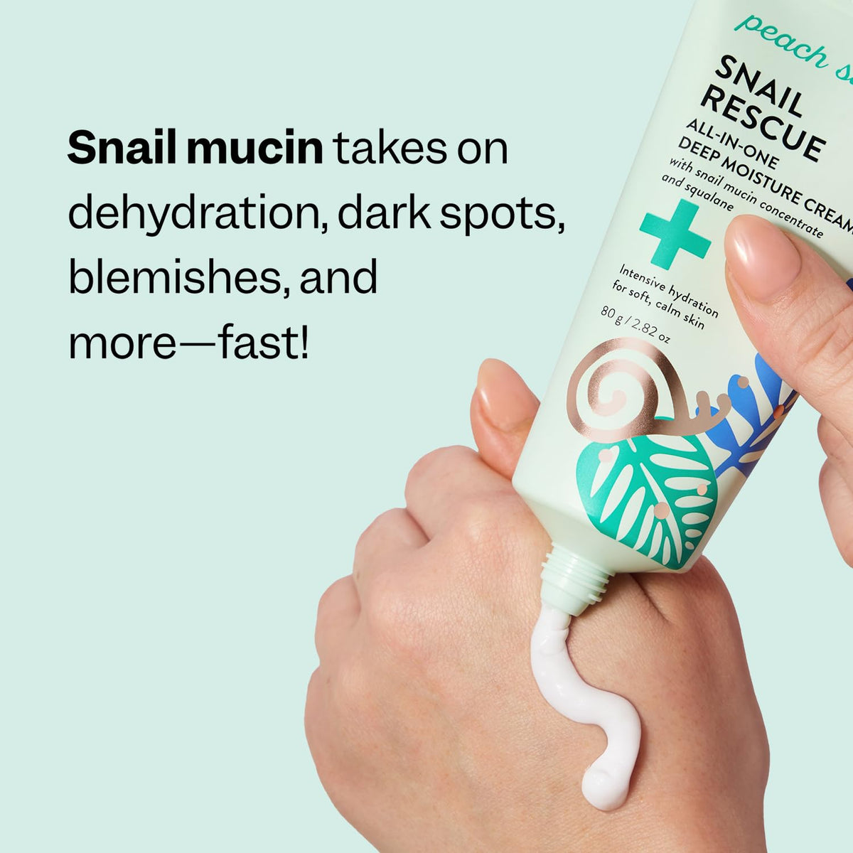 Peach Slices Snail Rescue All-In-One Deep Moisture Cream