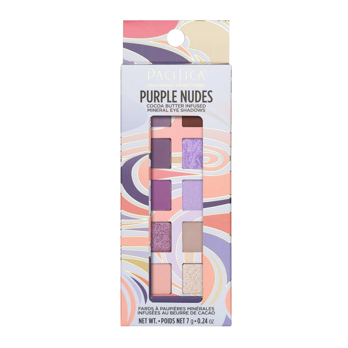 Pacifica Eyeshadow Palette – Purple Nudes Mineral Eyeshadow, Wearable Purple Tones with Matte