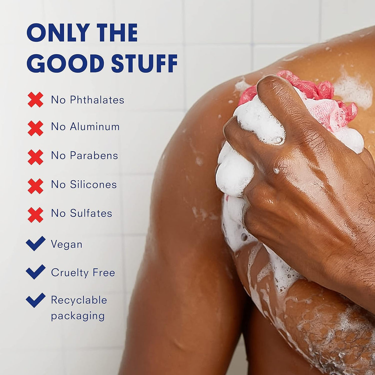 Huron Men’s Moisturizing Body Wash - Made With Coconut Oil, Vitamin E & Witch Hazel - Vegan