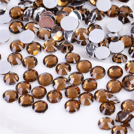 1000 Pieces SS20 5mm Flatback Rhinestones Clear Glass Round Gems Crystals for Nail Art DIY Crafts