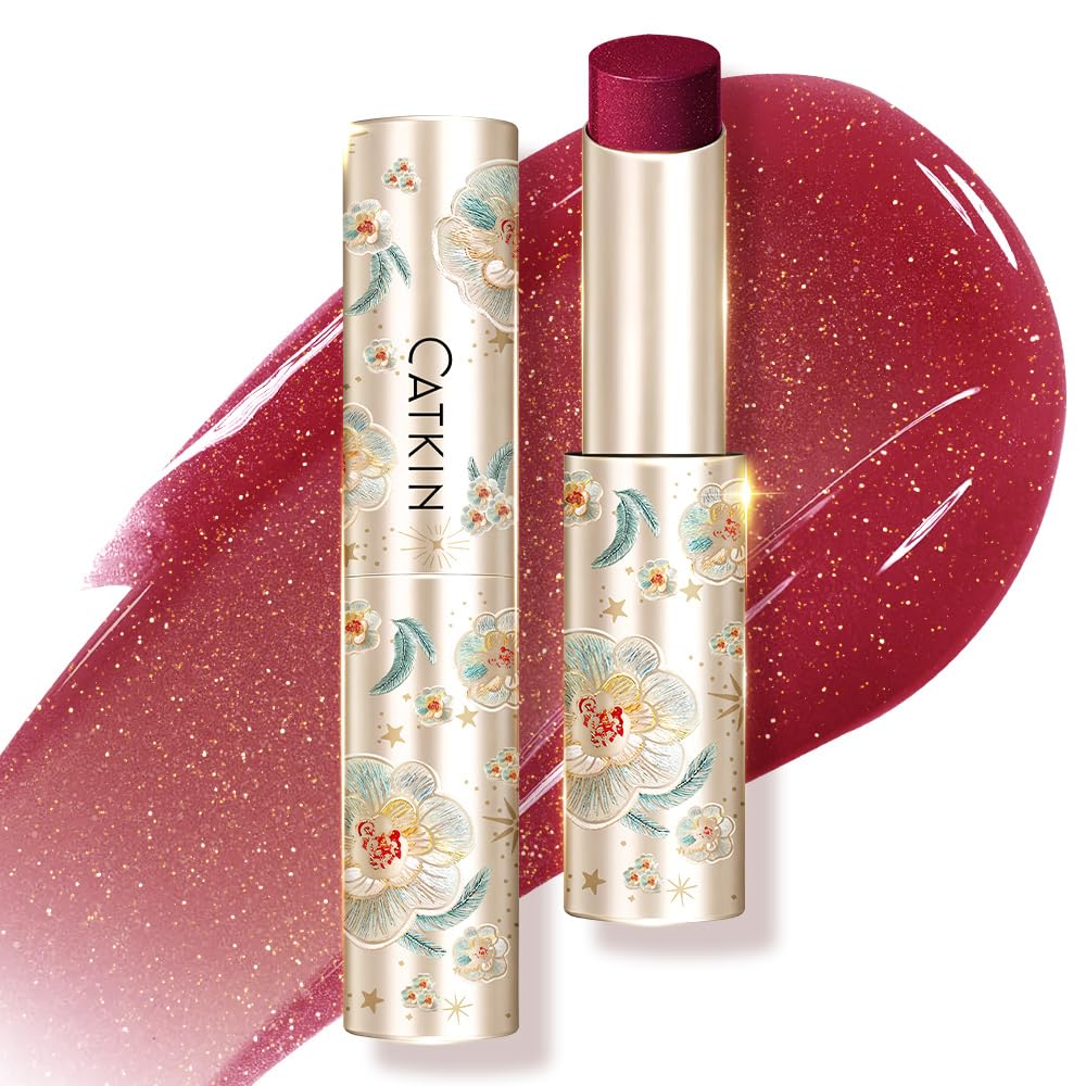 CATKIN Glossy Lip Balm Ultra Hydating Glow Lip Tinted Jelly Plumping Melting Balm Shea Butter