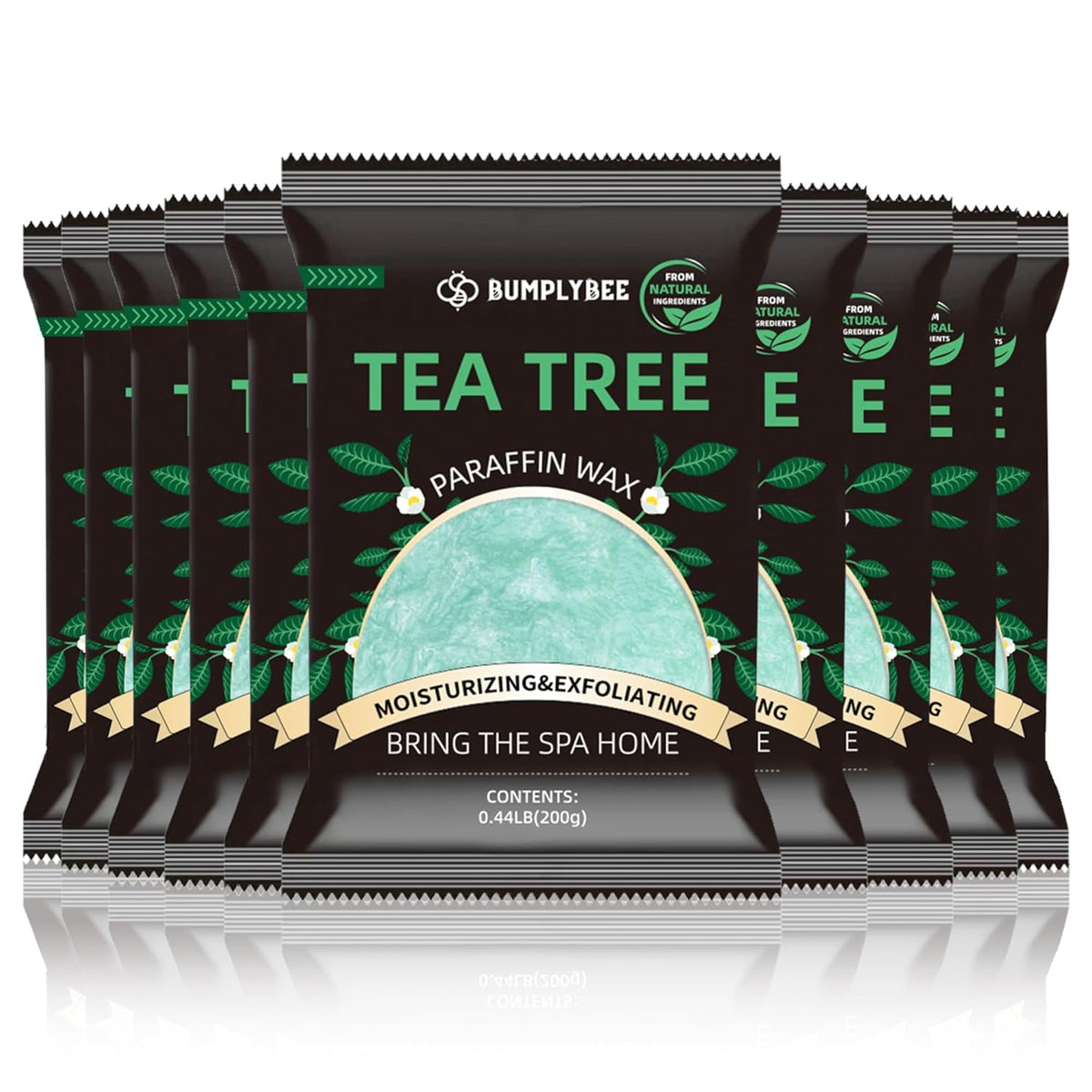 Paraffin Wax for Hand and Feet,10 Pack Tea Tree Paraffin Wax Refills for Hand & Foot Wax Bath