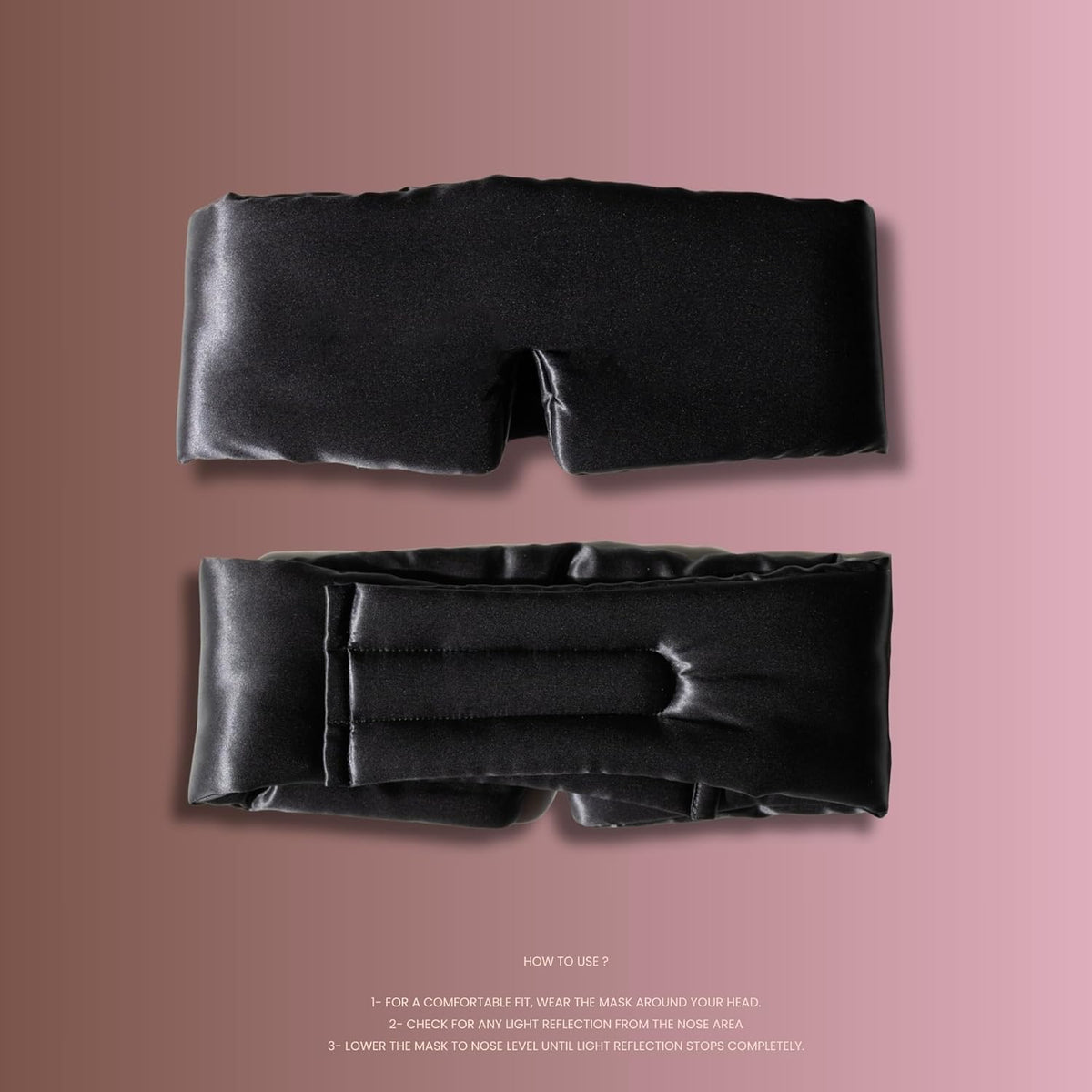 Silk Eye Mask - 100% Pure Mulberry 22 Momme Silk Sleep Mask, Adjustable Sleep Mask for Women and