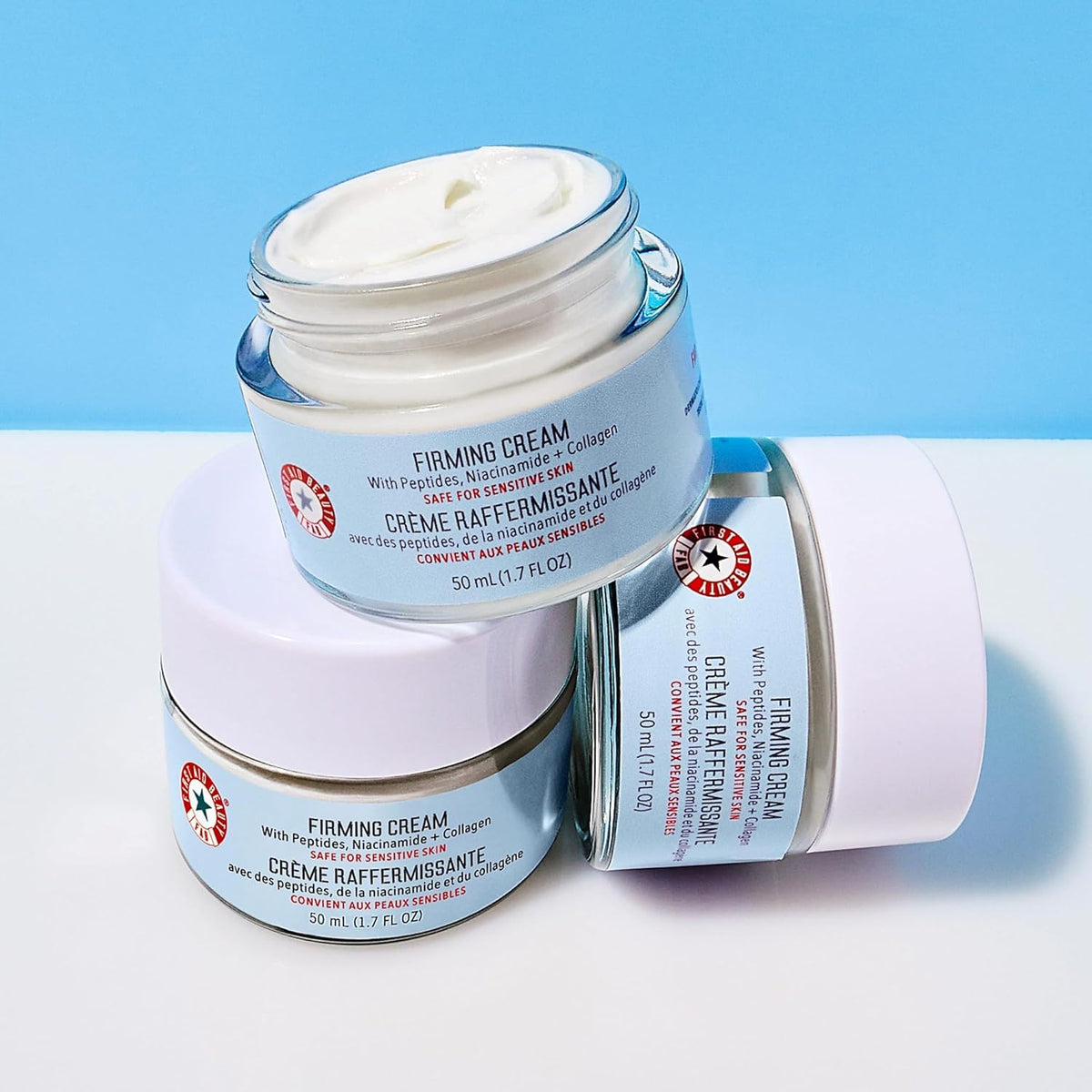 First Aid Beauty Firming Collagen Cream with Collagen, Peptides and Niacinamide – Day + Night