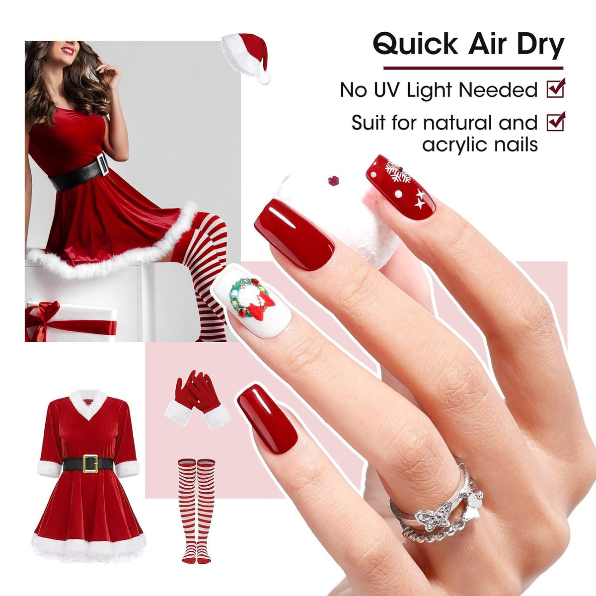 GELLEN 12 Colors Nail Polish Set, Fall Winter Trendy Air Dry Regular Nail Polish for Women