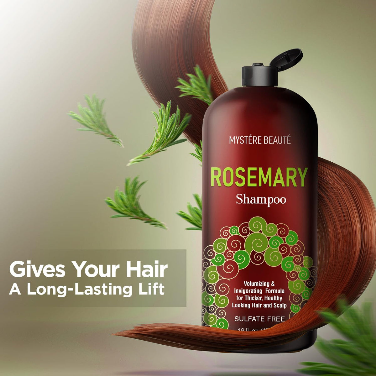 Rosemary Shampoo - Rosemary Shampoo for Hair Growth Organic - Promotes Hair Growth & Scalp Health