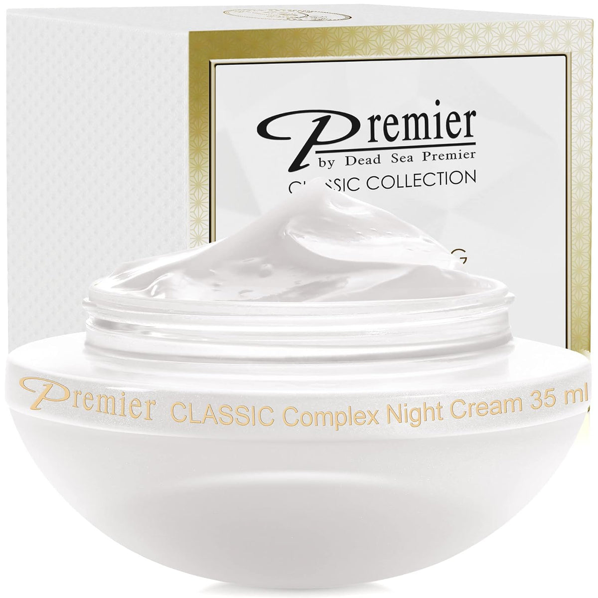 Premier Dead Sea Classic Night Cream, Age defying, nourishing, Moisturized skin with vitamins E and