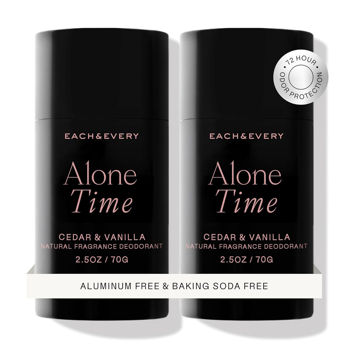 Each & Every Aluminum Free Deodorant for Men & Women, Cedar & Vanilla - All Natural Deodorant for