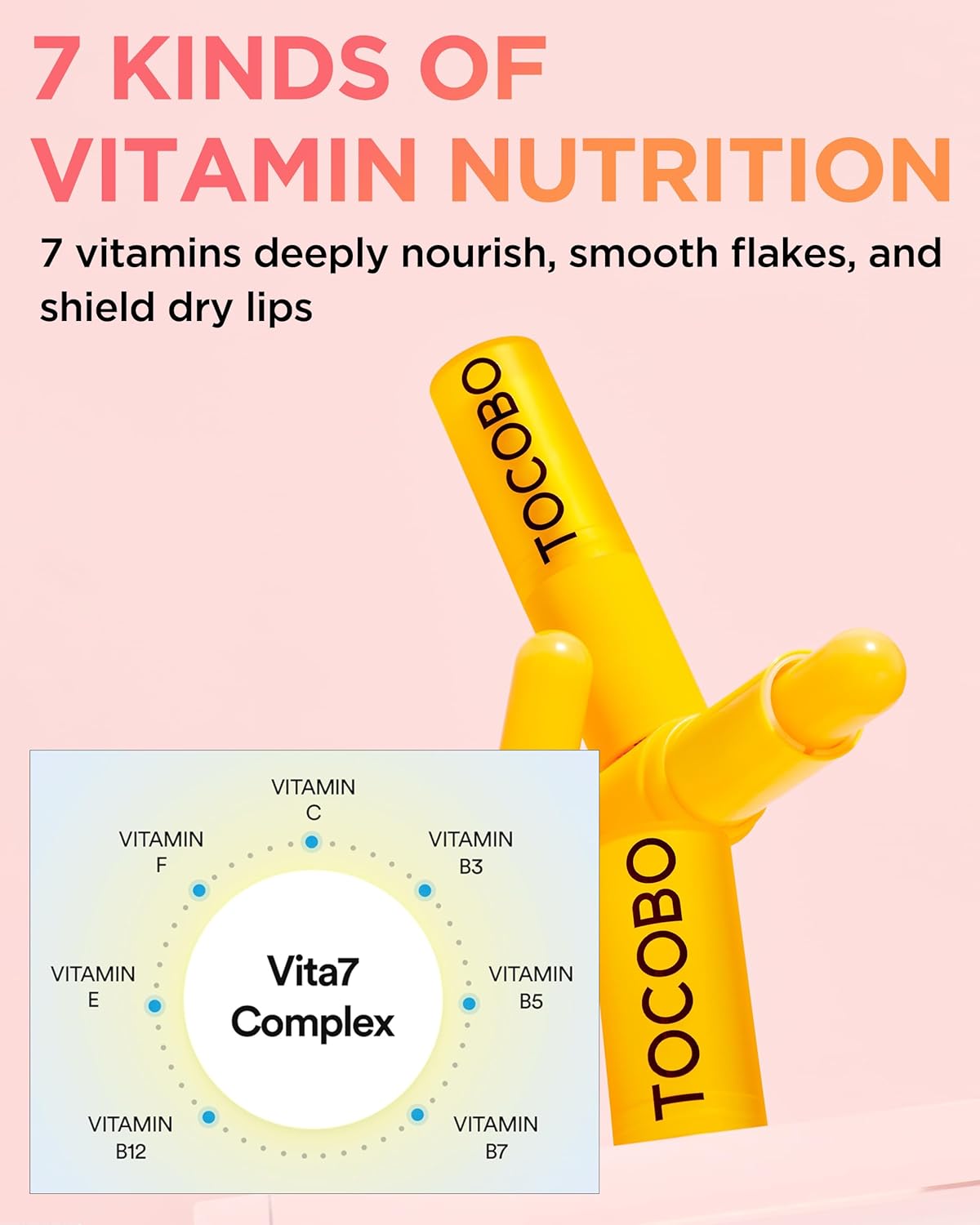 TOCOBO Vitamin Nourishing Lip Balm 19g | Nourishing Moisturizing Vegan lip Balm for Dry Lip &