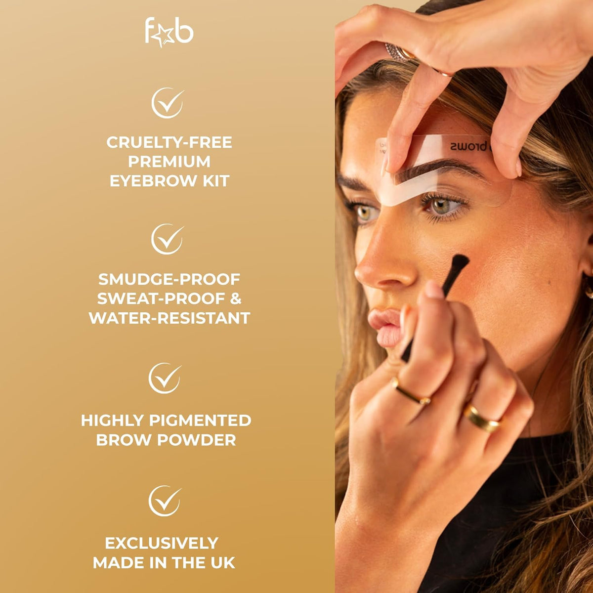 Duo Eyebrow Kit - Light / Medium Brown Makeup Kits Eye Brow Stencil Contour Palette Cosmetics