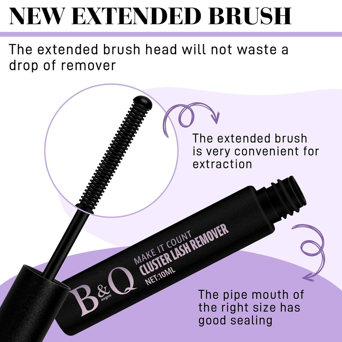 B&Qaugen B&Q Lash Remover for Lash Clusters 10 ML Lash Cluster Remover Cluster Lash Remover Cluster