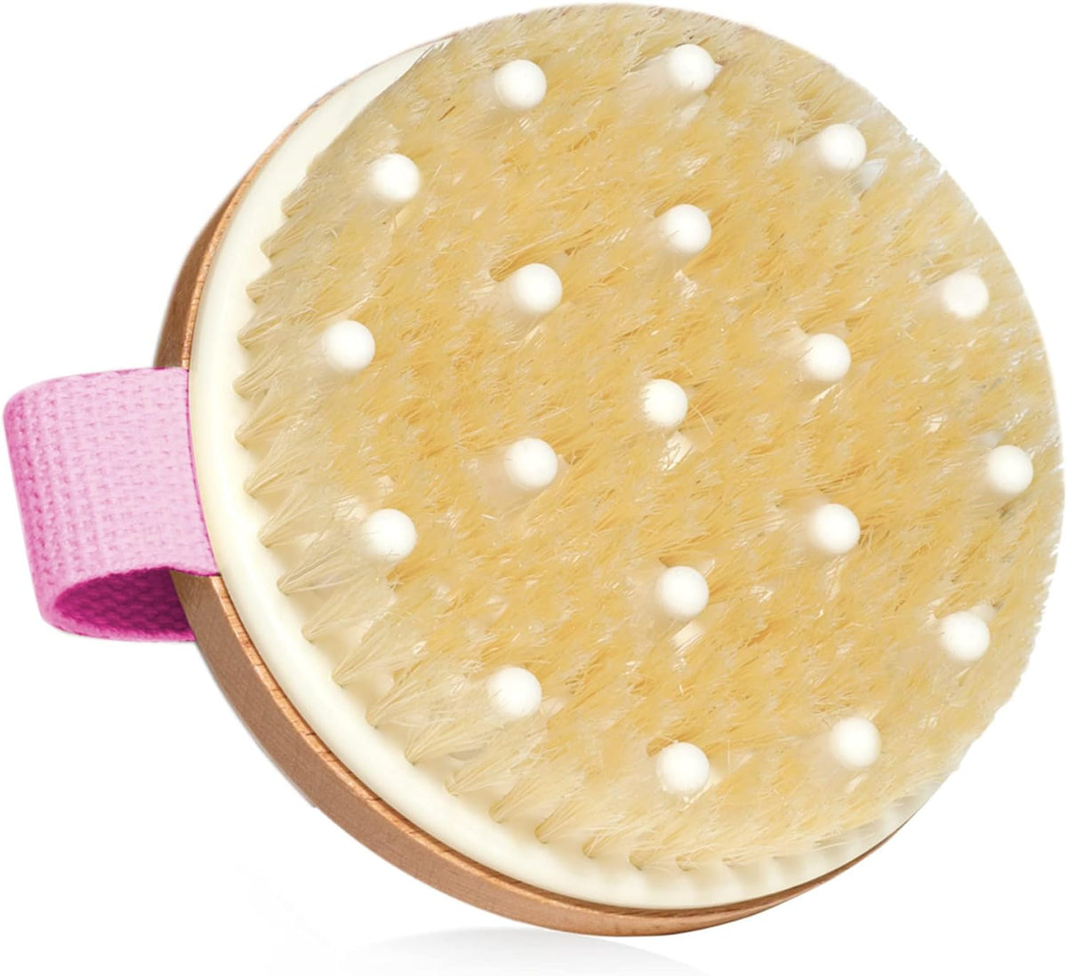 SURDOCA Dry Brushing Body Brush for Lymphatic Drainage, Wet & Dry Body Scrubber, Natural