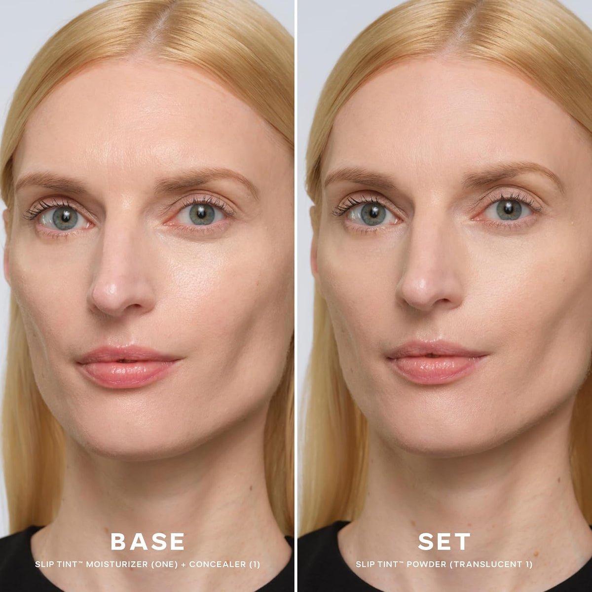 Saie Slip Tint Baked Setting Powder - Translucent Powder for Face Makeup with a Natural-Radiant