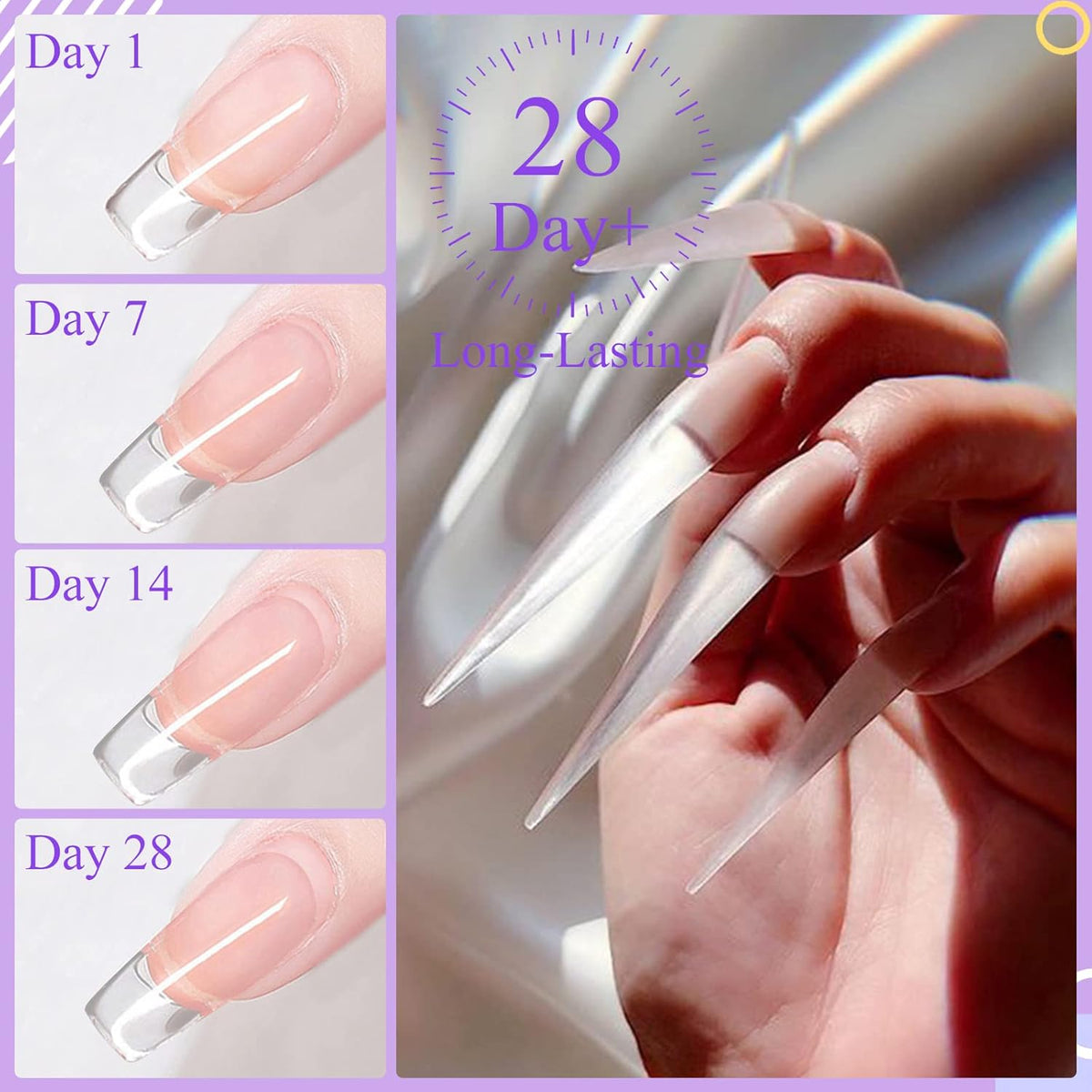 SAVILAND LED & U V Builder Nail Gel - 100 G Large Capacity Clear Hard Gel for Nails, Nail Extension