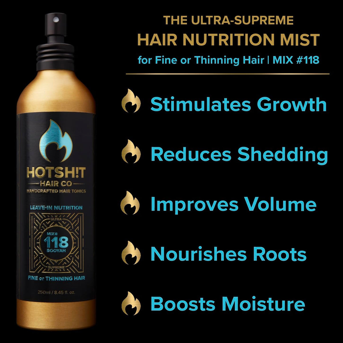 Mix #118 Hair & Scalp Nutrition for Fine & Thinning Hair – Volumizing & Thickening Spray with