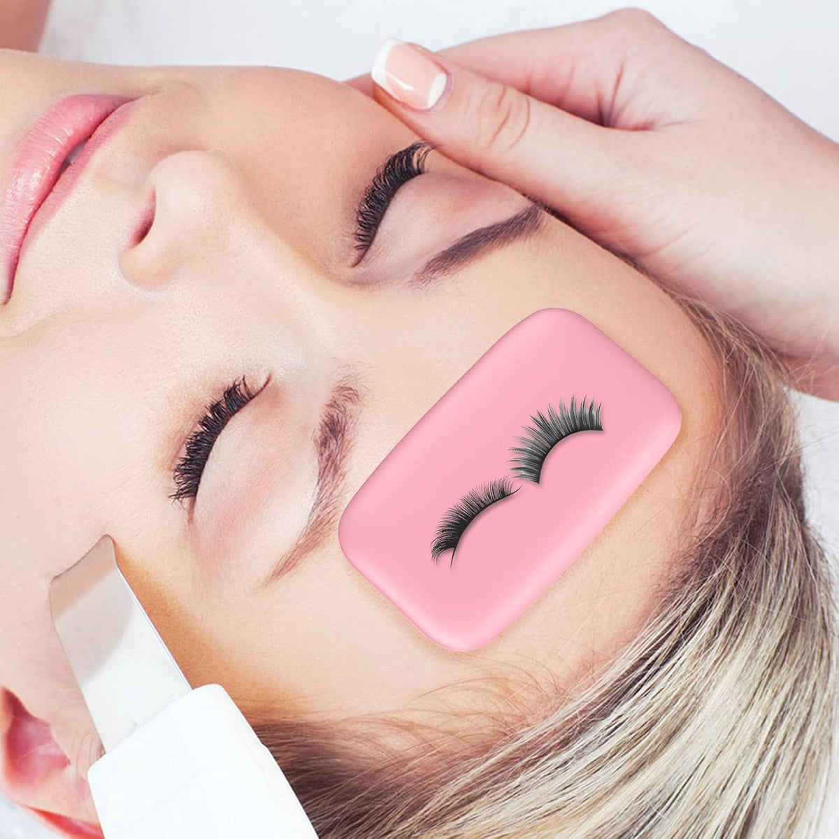 6PCS Silicone False Eyelash Holder Pads for Eyelash Extensions Loose Lash, Reusable Eyelash