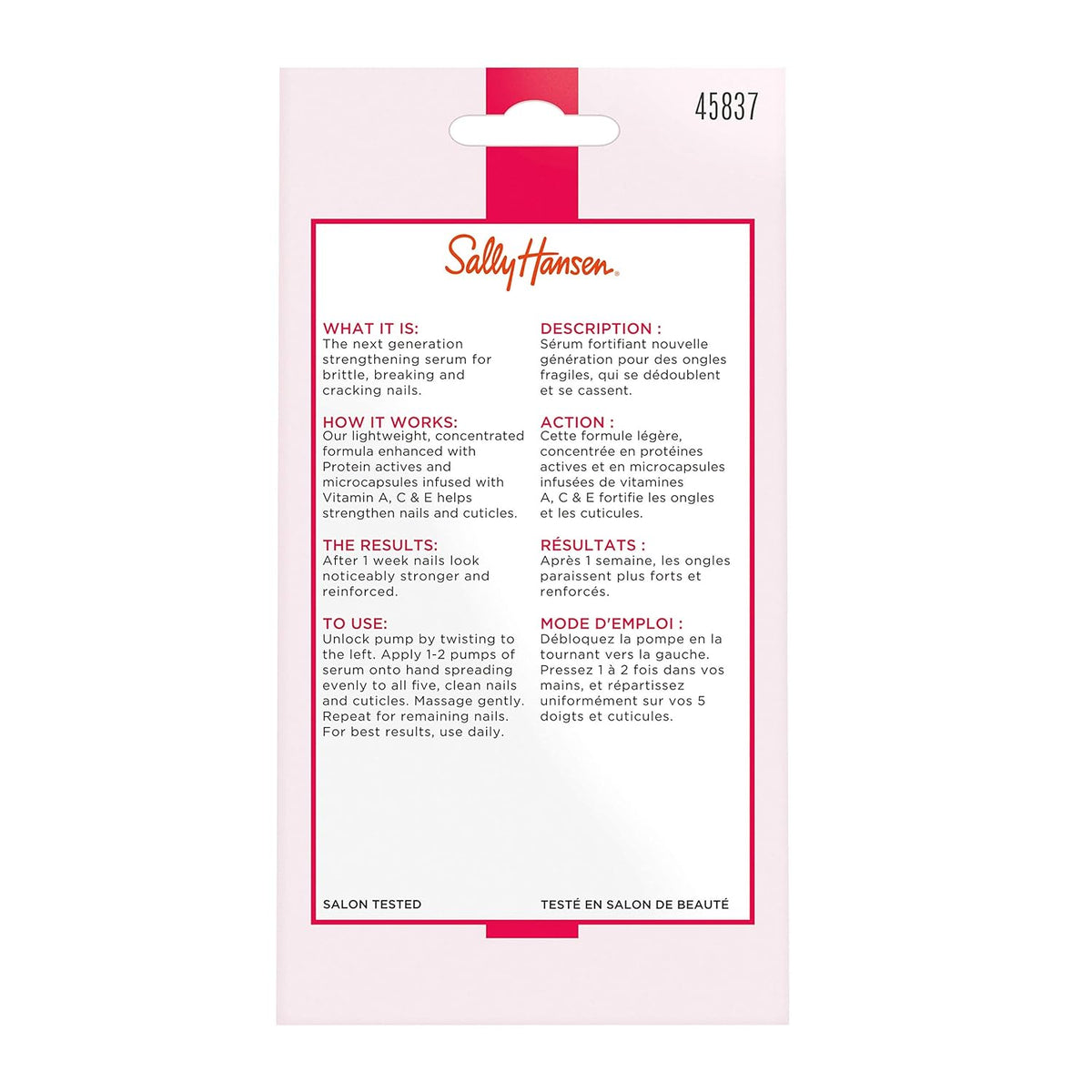 Sally Hansen Hard As Nails®, Vitamin Strength Serum™, Moisturizing Treatment, Nail Strengthener