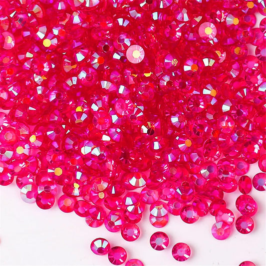 1000 Pieces SS20 5mm Flatback Rhinestones AB Clear Round Gems Crystals for Nail Art DIY Crafts