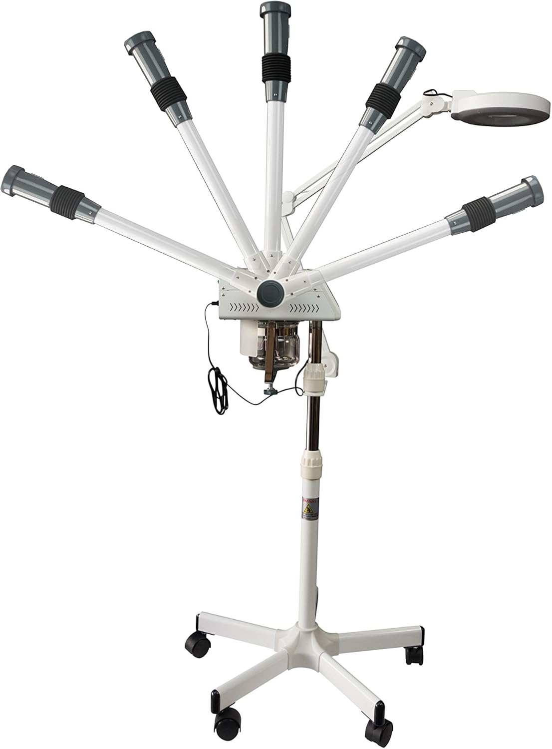 Professional Facial Steamer with LED Magnifying Lamp - 2 in 1 Digital Controls, Aromatherapy