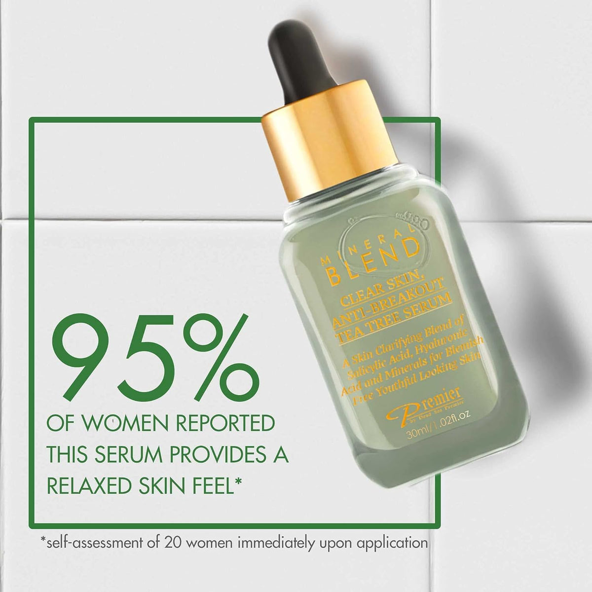 Clear skin, Anti-breakout Tea Tree serum for face and acne with Vitamin C,Salicylic Acid