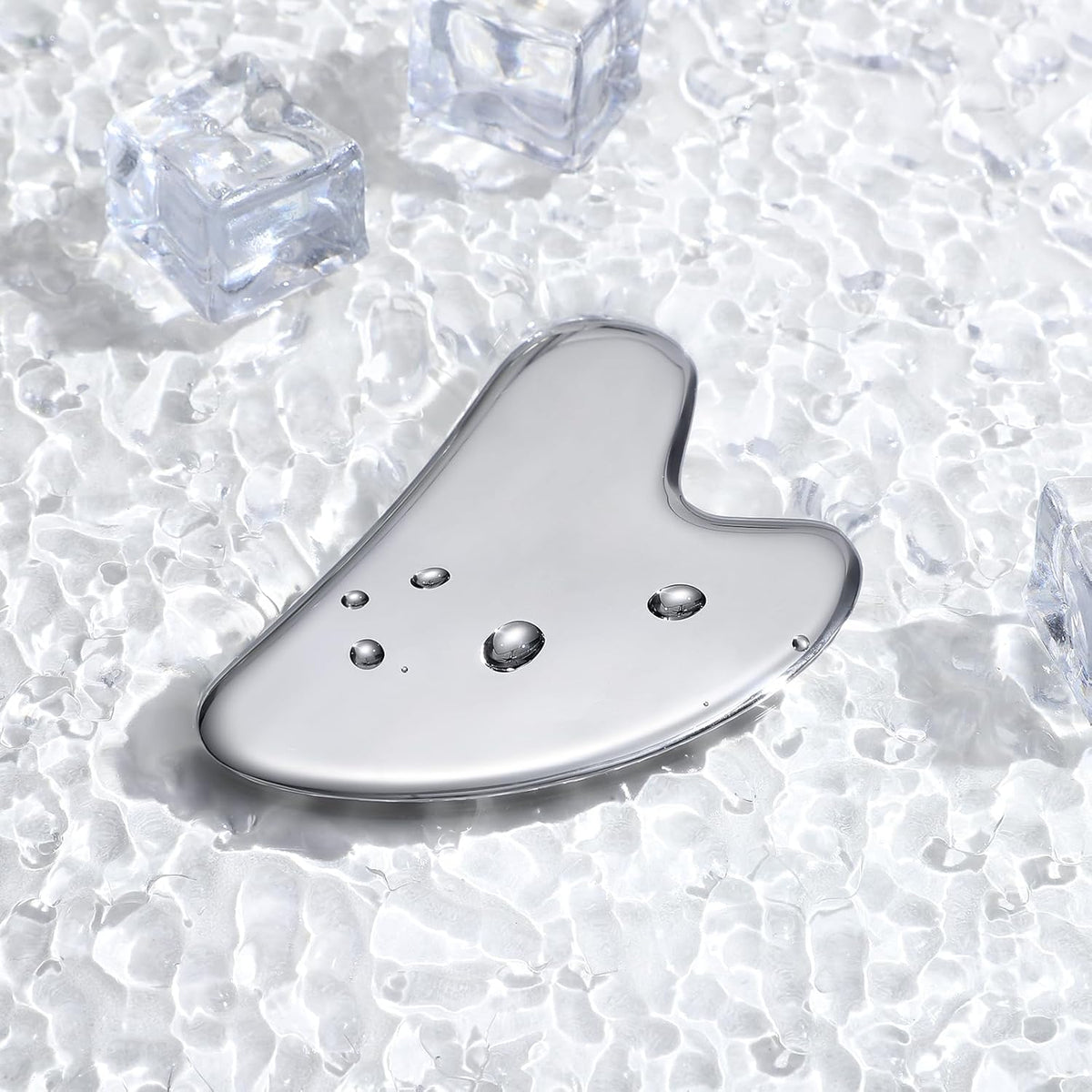 rosenice Gua Sha Facial Tools Stainless Steel Gua Sha for Face Skincare Massage Scraper for Body