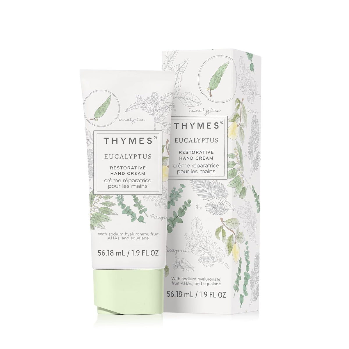 Thymes Restorative Hand Cream for Women & Men - Moisturizing Hand Cream Travel Size - Notes of