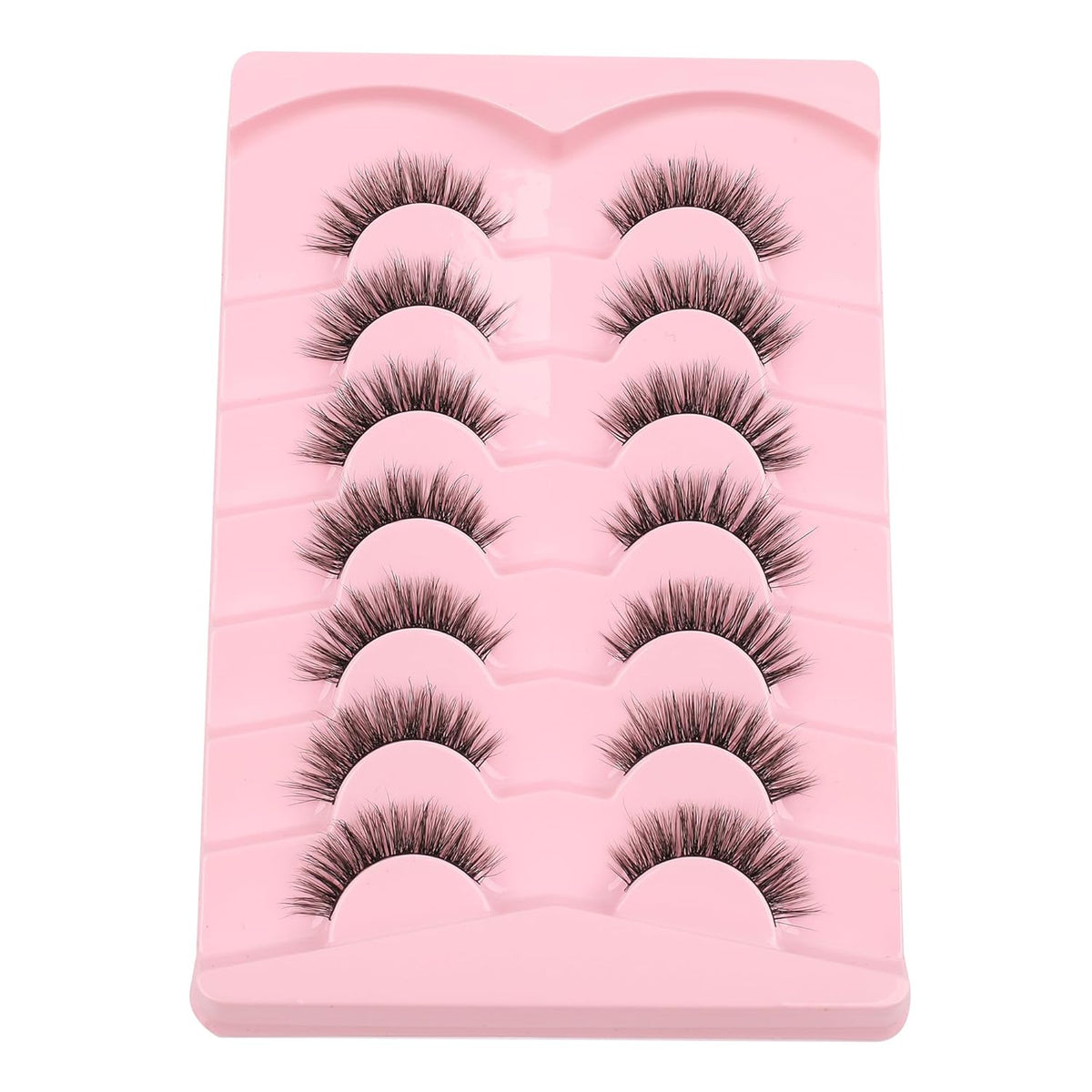 Lashes False Eyelashes 13MM Wispy Lashes Pack Fluffy Lash Strip EyeLashes with Thin Band C Curl