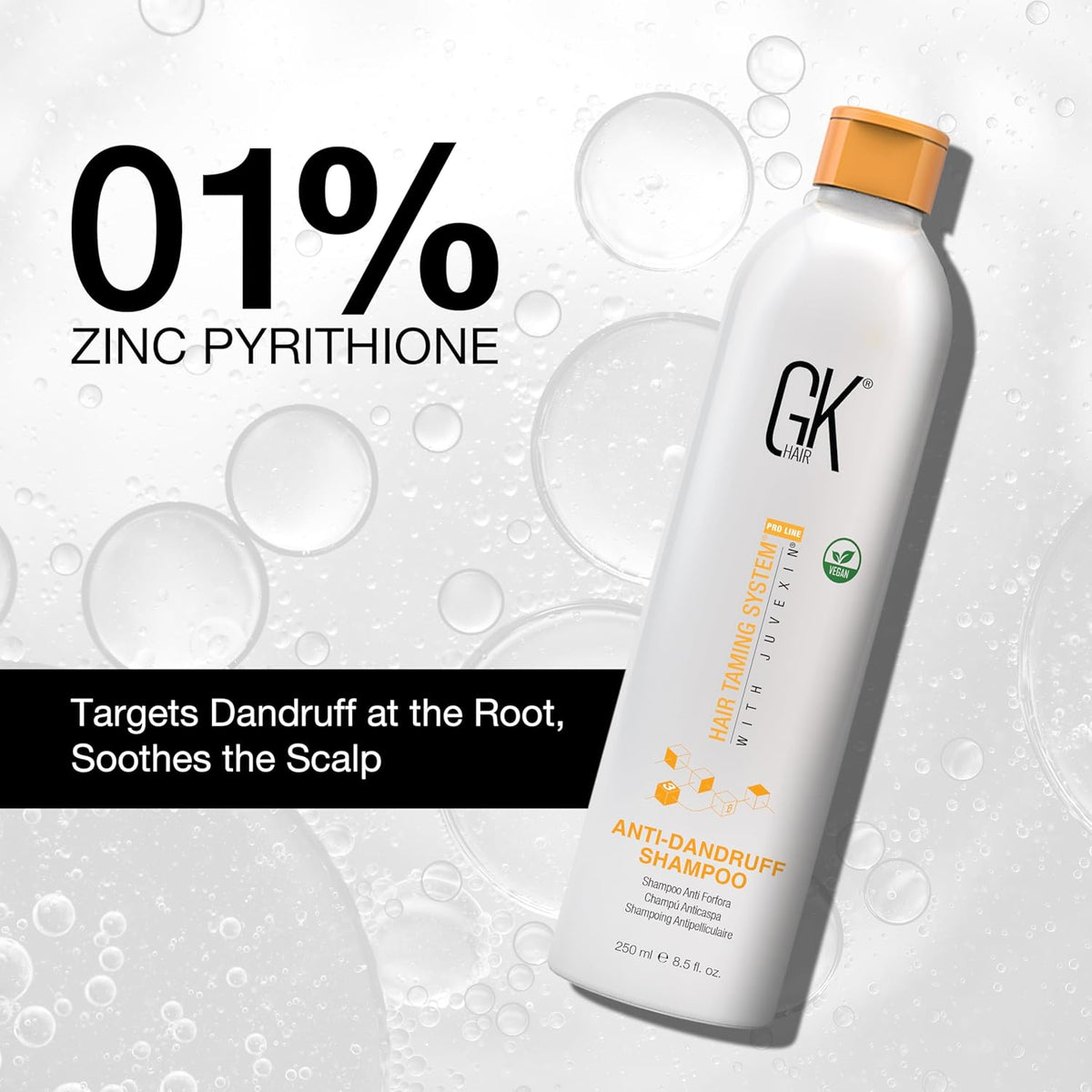 GK HAIR Anti-Dandruff Shampoo Feel the Relief as Itching and Flakes Fade Away, Leaving Your Scalp