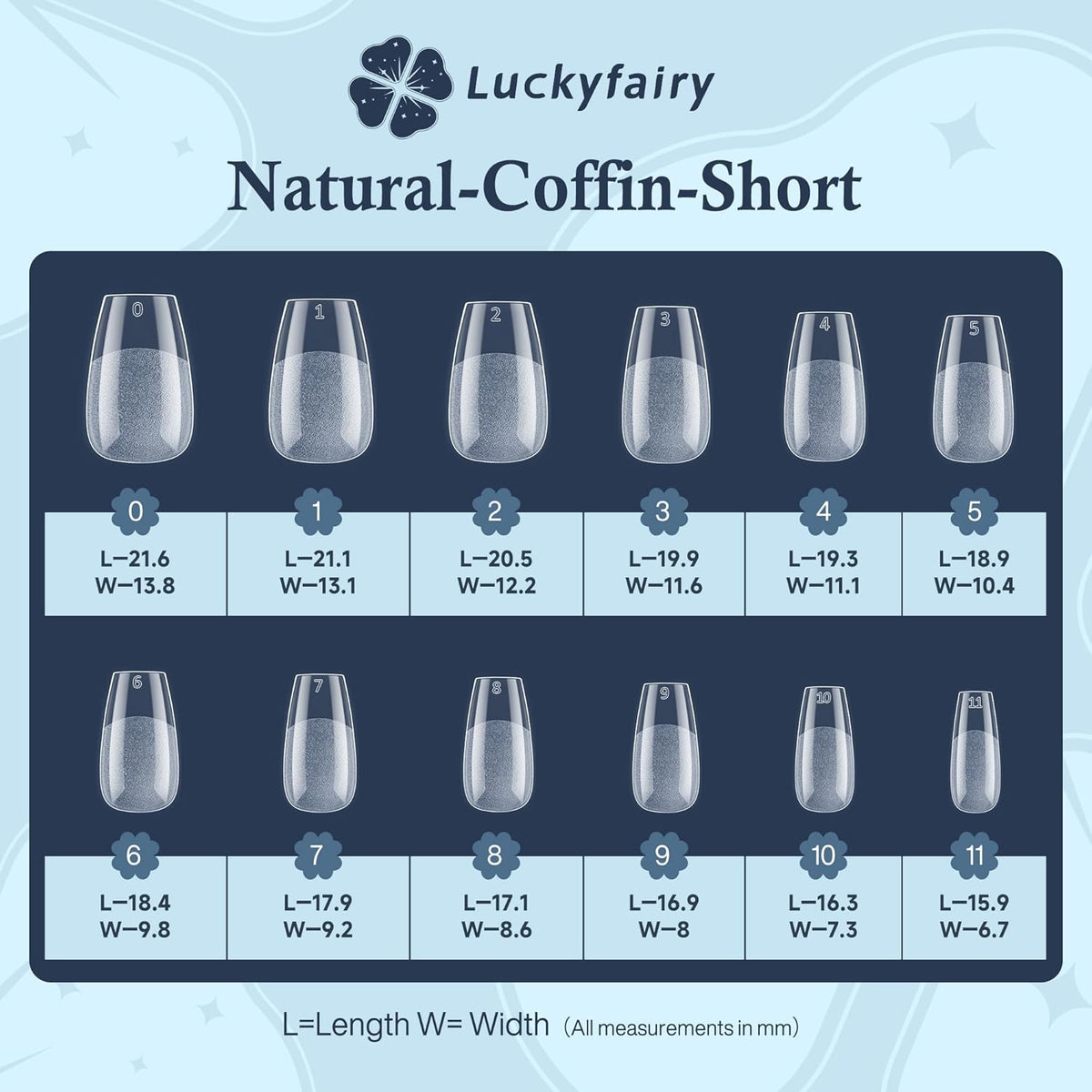 Coffin Press on Nails: 504pcs Pre-etched Short Nails Clear Coffin Gel Tips for Full Cover Fake