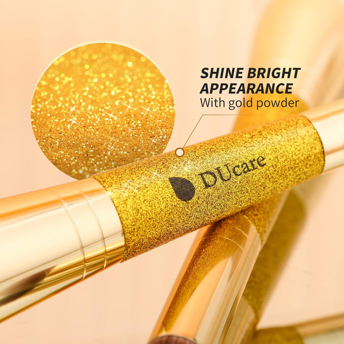 DUcare Powder Concealer Brush Foundation Makeup Brushes Double Ended Perfect for Rounded Taperd