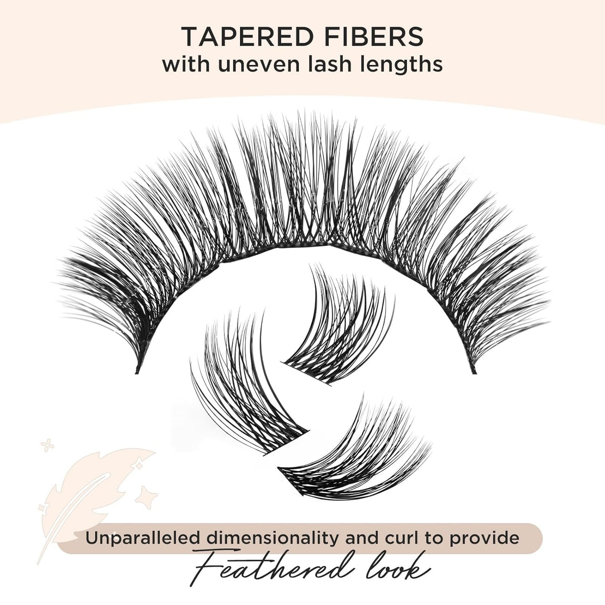 PopUp Lash Clusters, DIY Eyelash Extensions Mega Volume Individual Lashes Eyelash Clusters