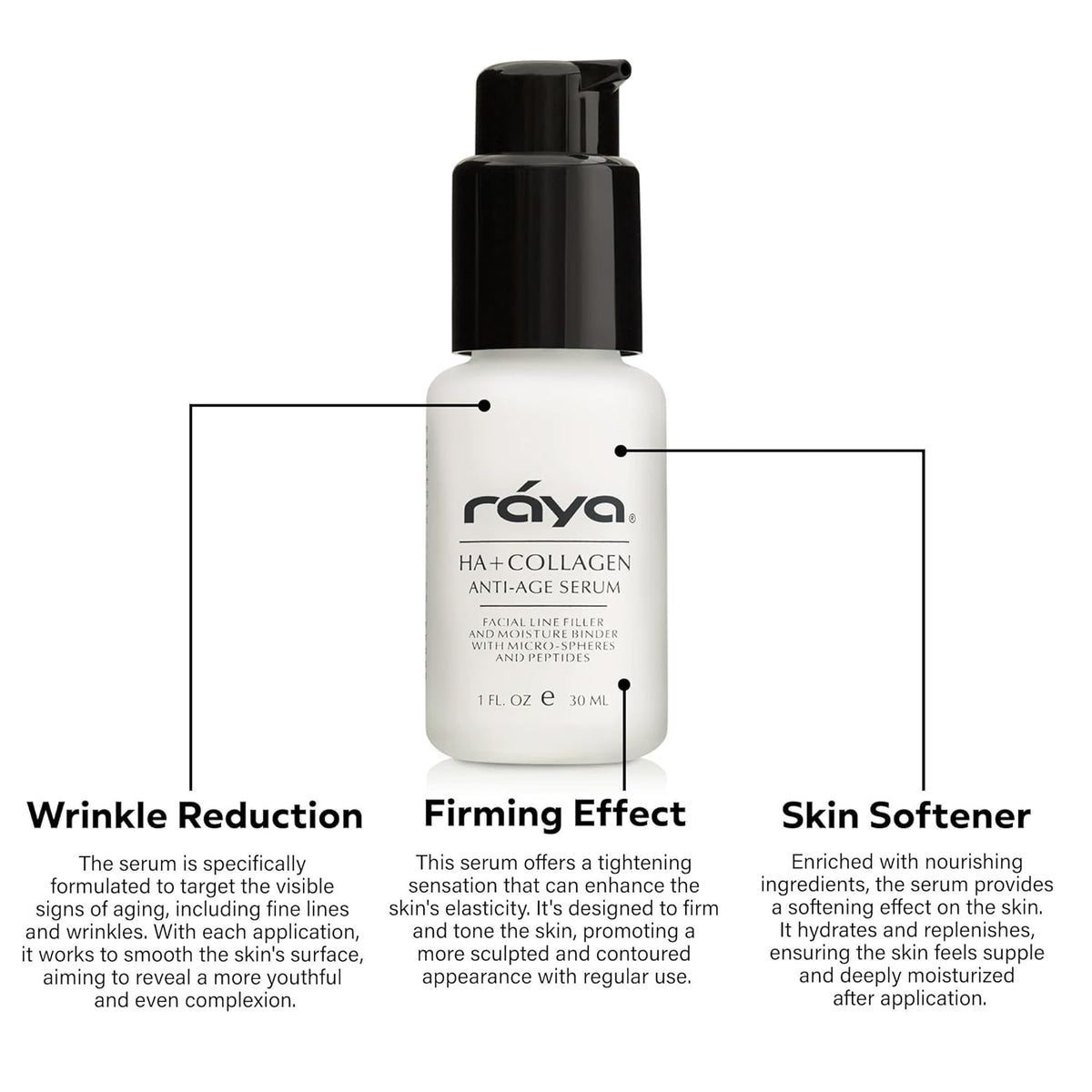 RAYA HA + Collagen Serum (502) | Premium Anti-Aging Serum for Face | Intensive Face Moisturize |