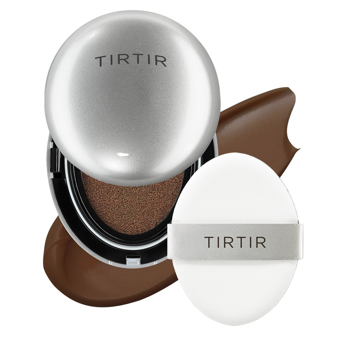 TIRTIR Mask Fit Aura Silver Cushion Foundation | Semi-glow Finish, Natural Coverage, Moisturizing