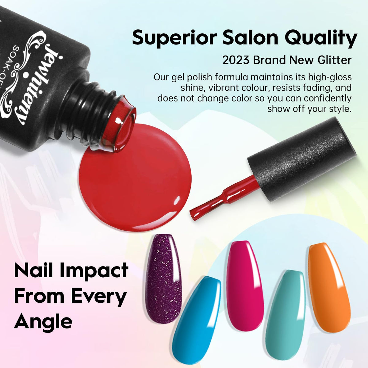 JEWHITENY 14 Colors Poly Gel Nail Kit 27 Colors Gel Nail Polish Kit With U V Light All In One Nail