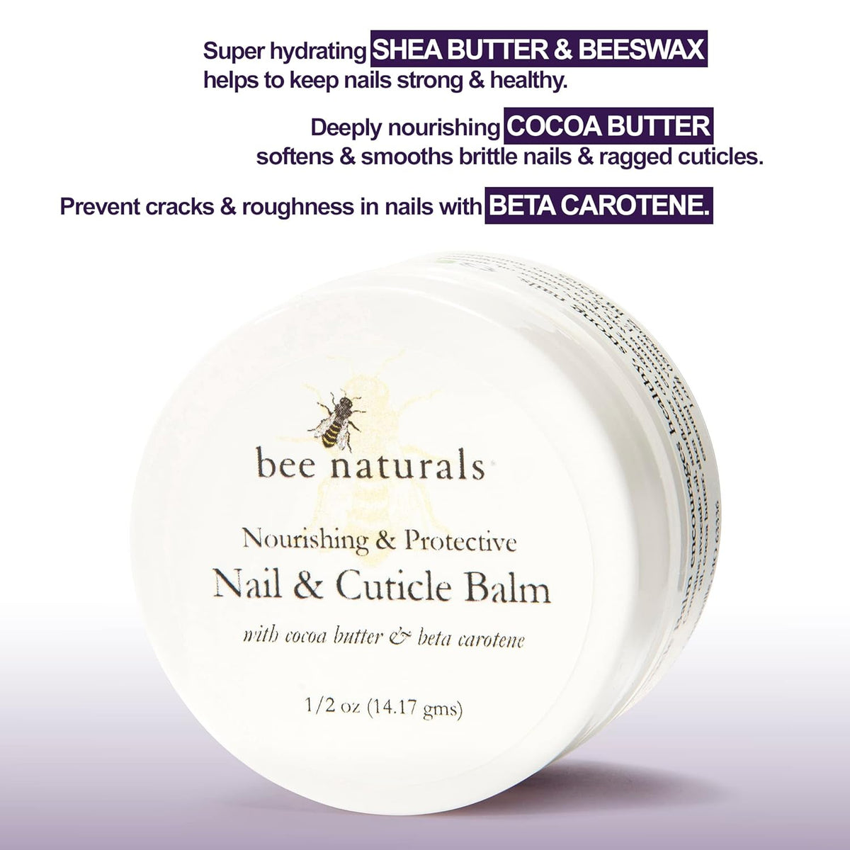 Bee Naturals Nail & Cuticle Care Gift Set – Includes Hydrating Nail Balm & Nourishing Cuticle Oil